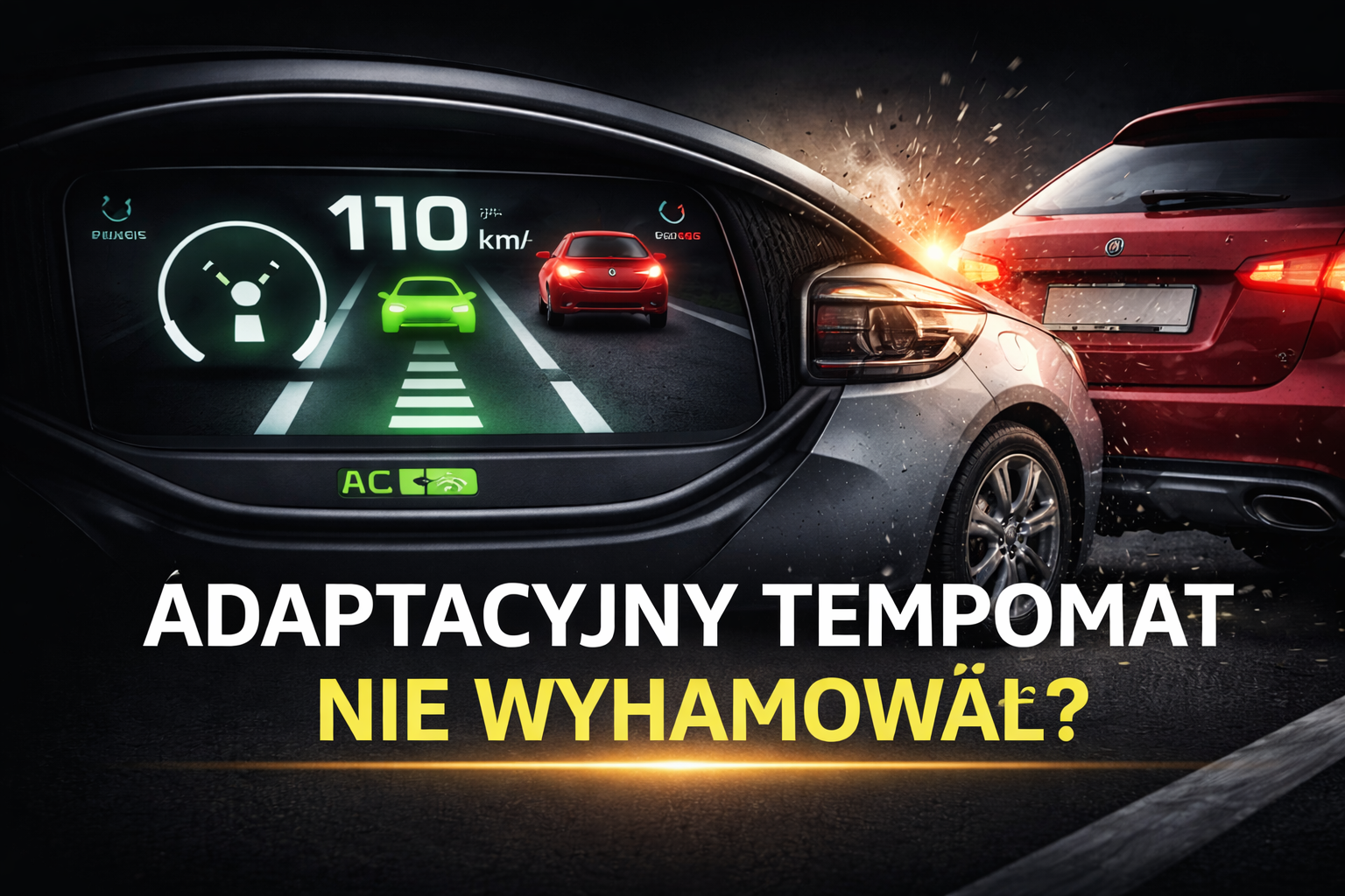 Adaptacyjny tempomat nie wyhamował. Kto odpowiada za stłuczkę?