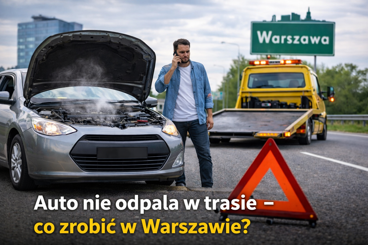 • „Auto nie odpala w trasie – co zrobić w Warszawie?”