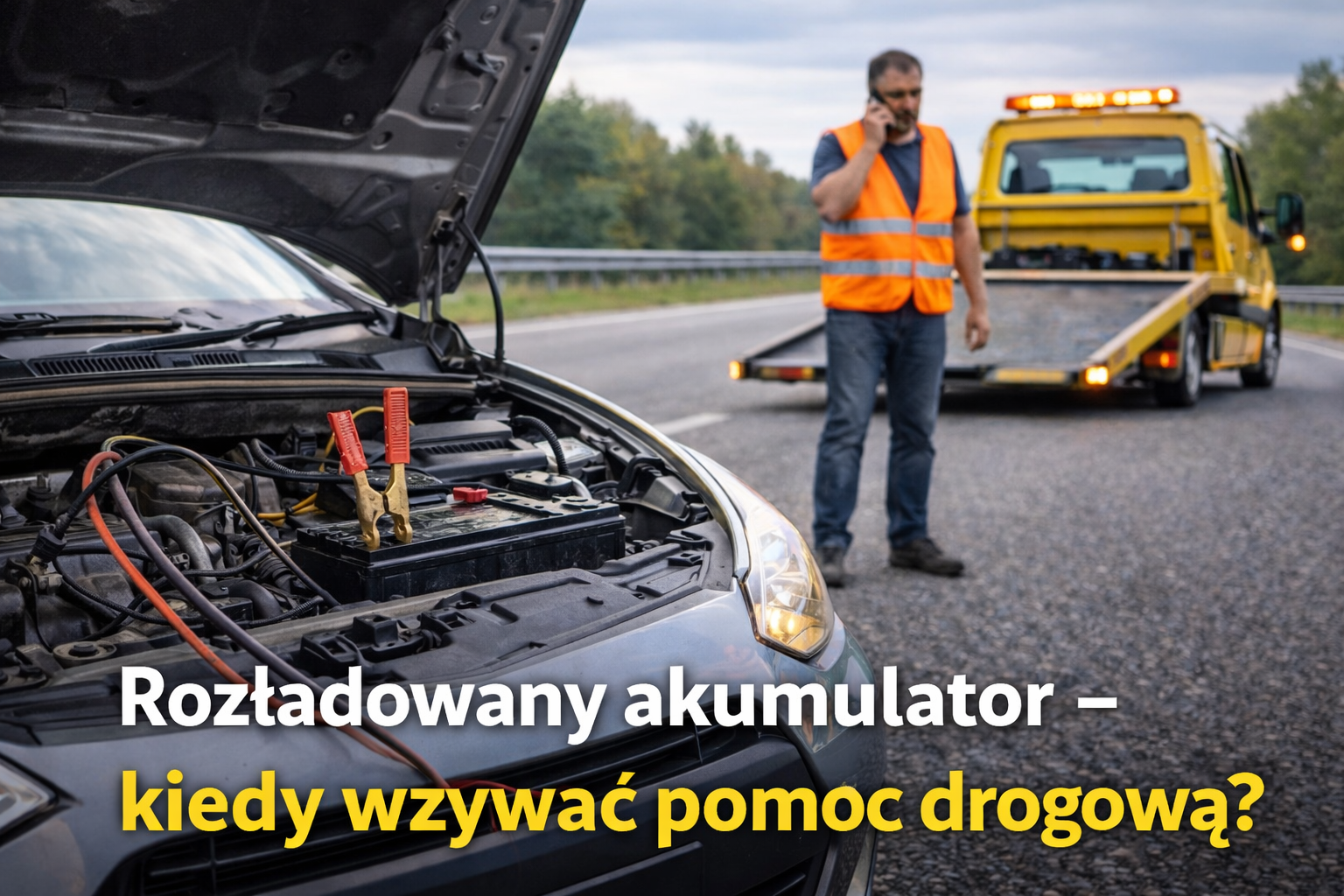 „Rozładowany akumulator – kiedy wzywać pomoc drogową?”