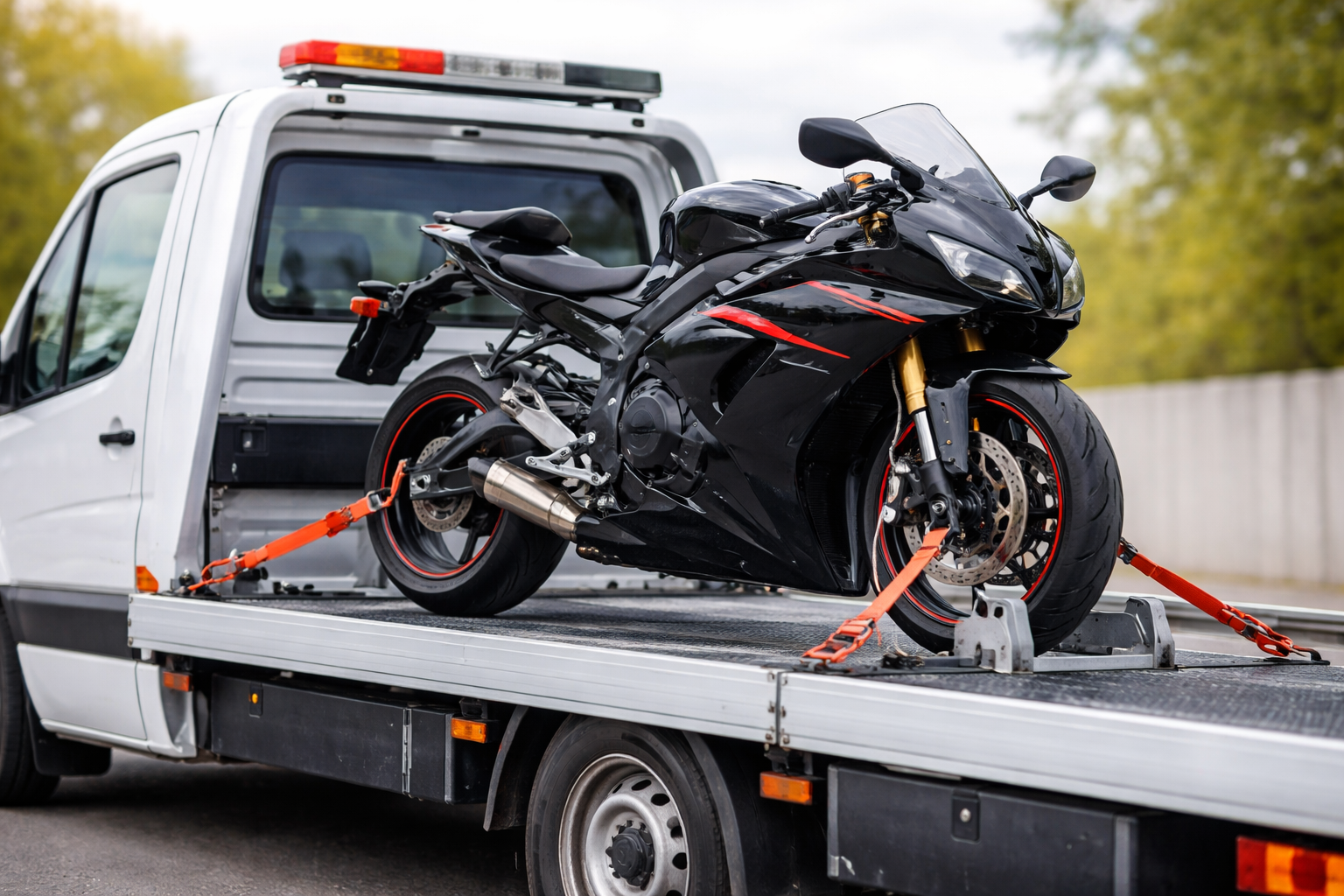 „Transport motocykla – dlaczego pasy to za mało”