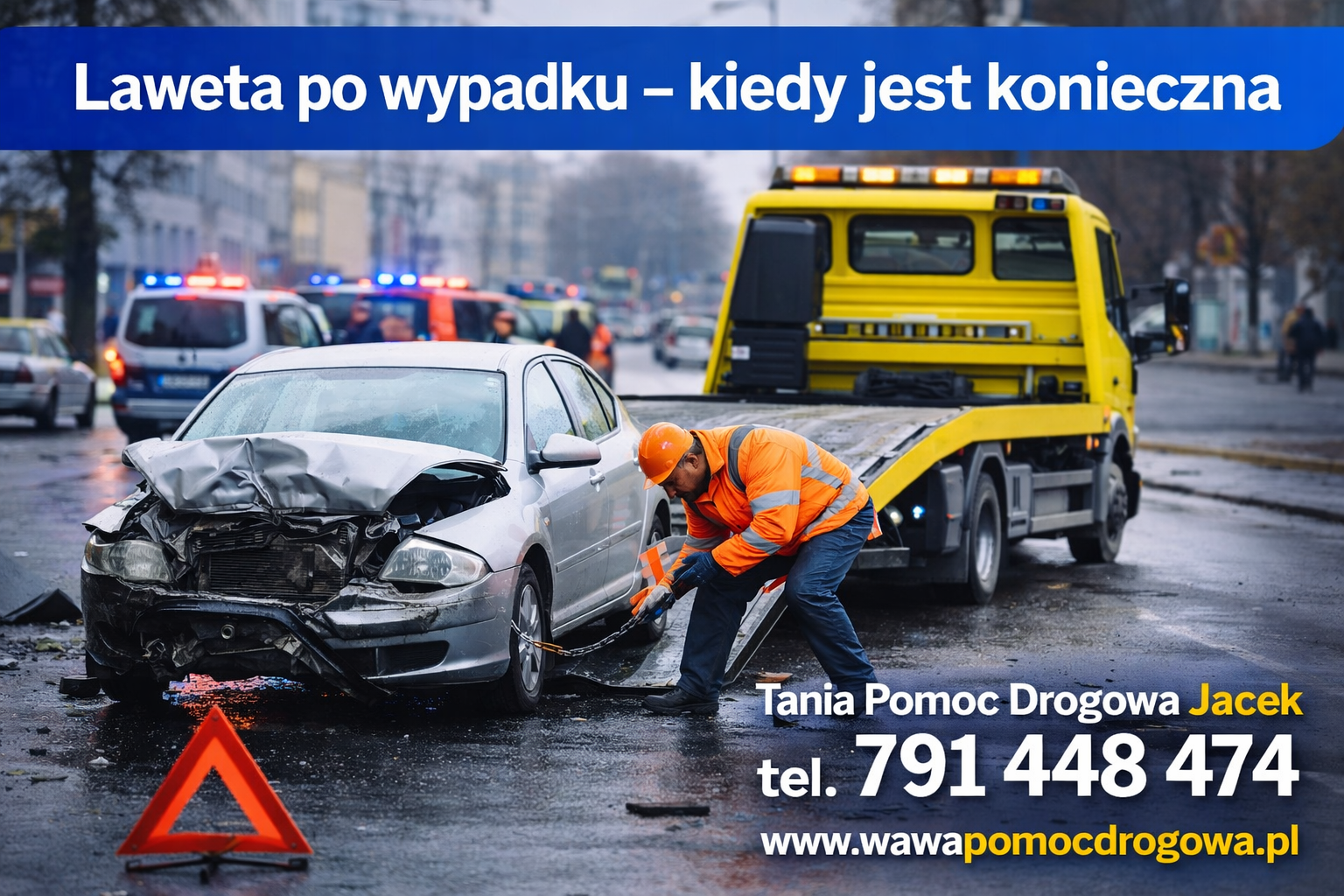 Laweta po wypadku – kiedy jest konieczna