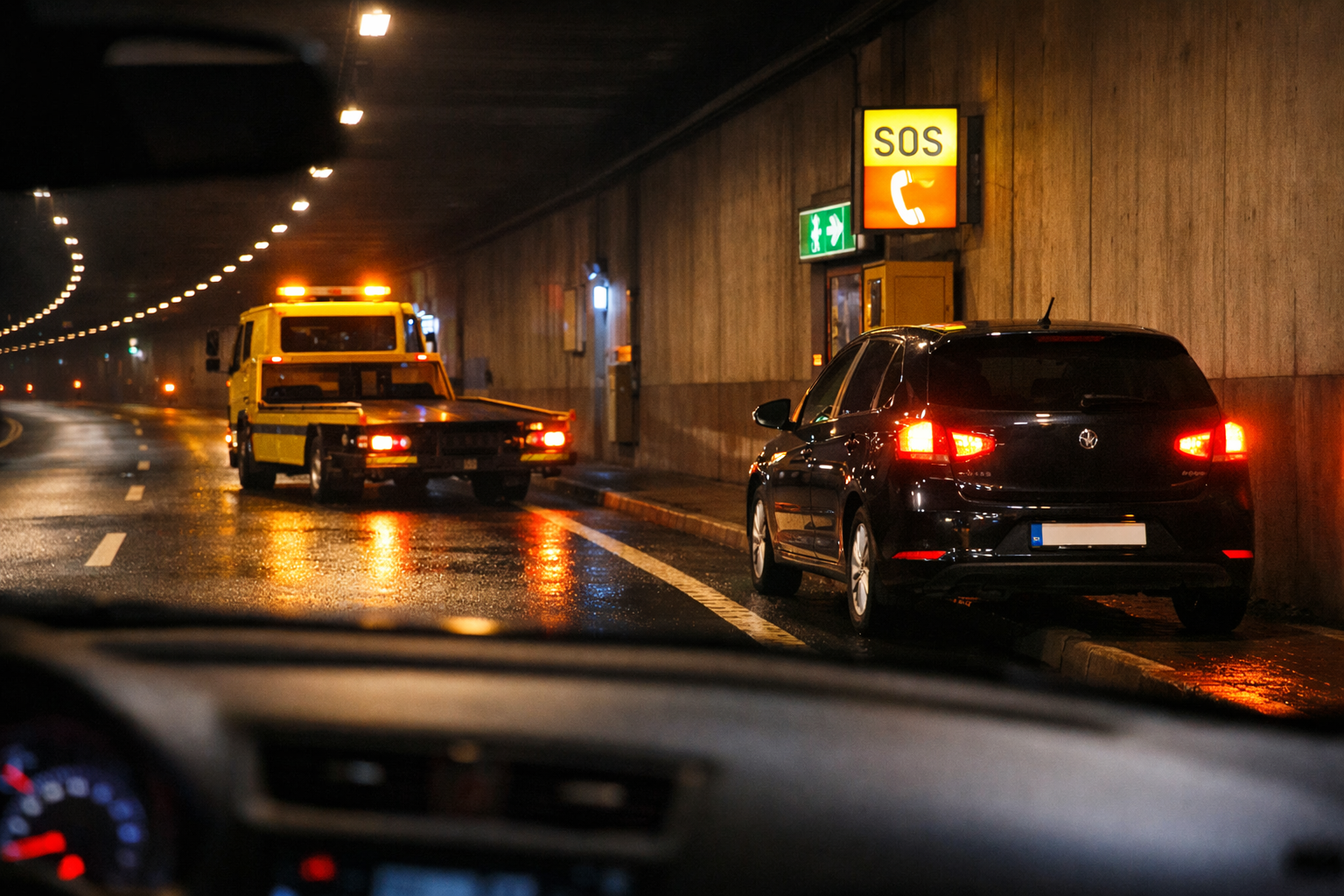 „Co robić, gdy auto staje w tunelu trasy w Warszawie i okolicach. Procedura bezpieczeństwa i kiedy dzwonić po lawetę Warszawa”