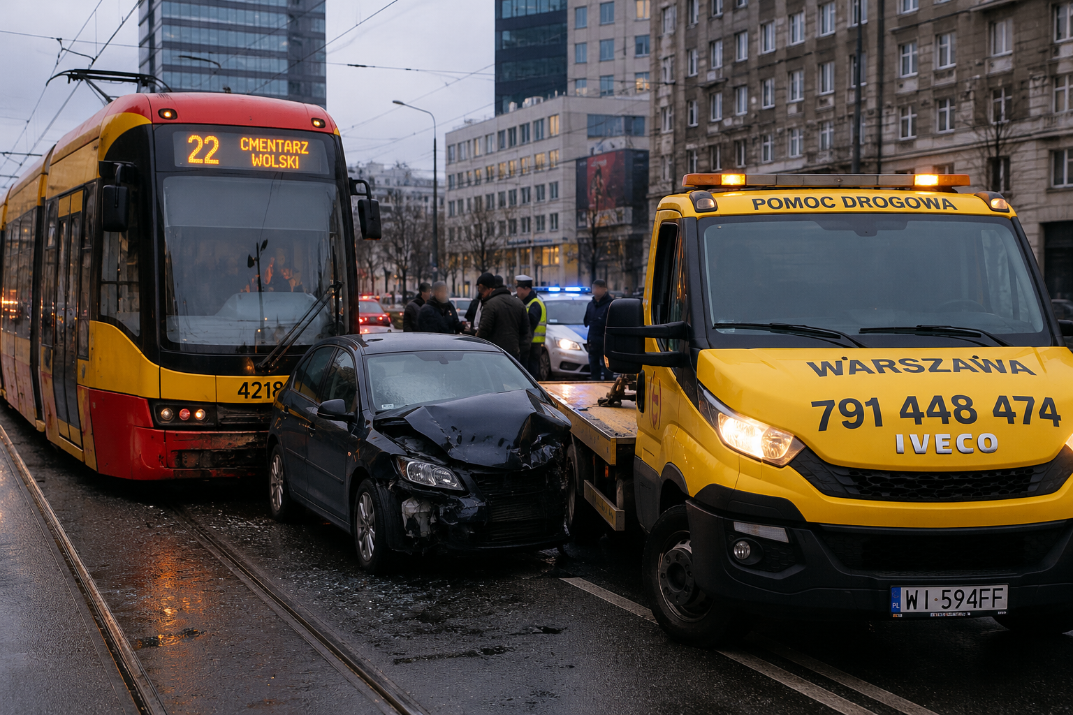 „Transport pojazdów po kolizji z tramwajem: szczególne ryzyka i formalności”