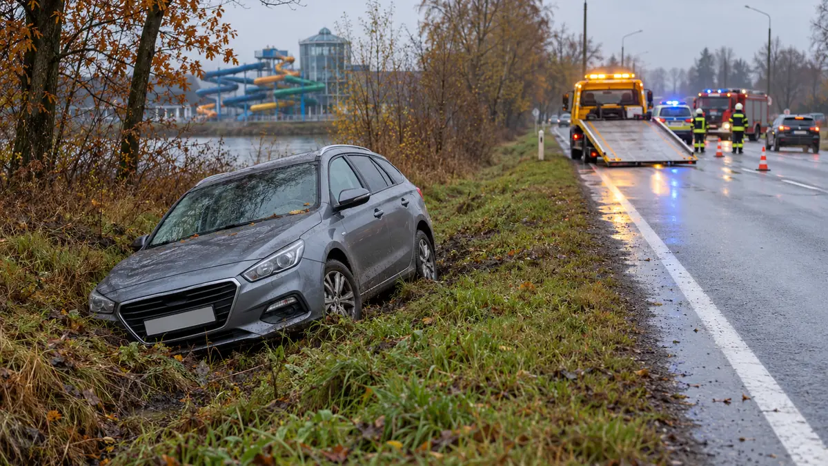 Auto w rowie po zasłabnięciu kierowcy koło Suntago – jak bezpiecznie je wydobyć?